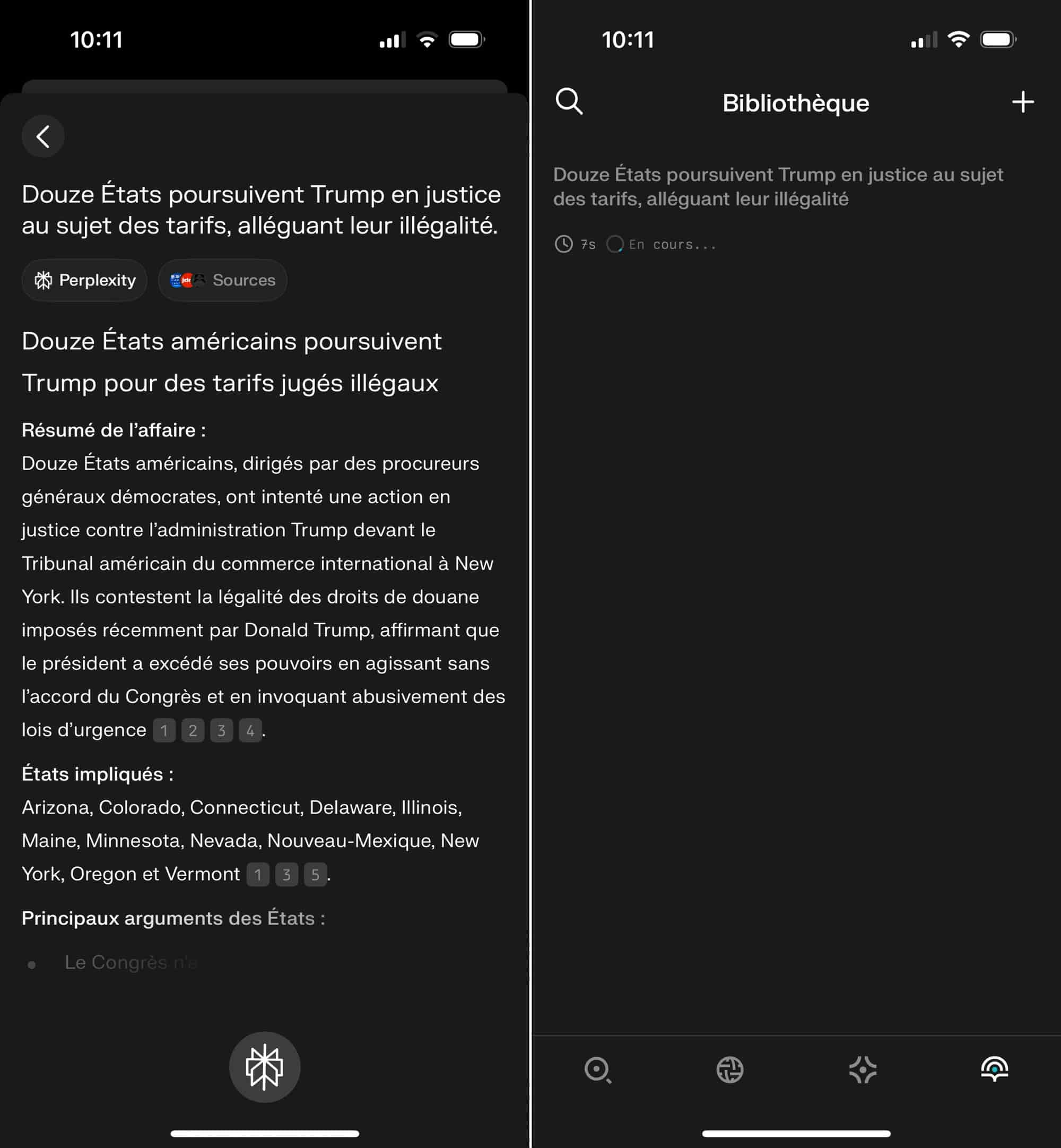 Perplexity app iPhone